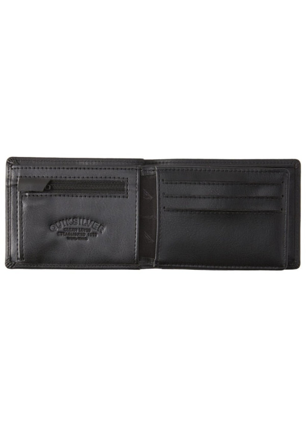 Mac Cartera de cuero de triple hoja Negro Hombre