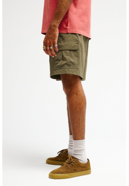 Bob Marley Cyclone Cargo Boardshort híbrido Verde Hombre