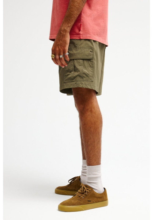 Bob Marley Cyclone Cargo Boardshort híbrido Verde Hombre