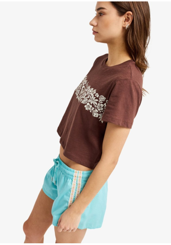 Endless Weekends Camiseta de manga corta Marrón Mujer