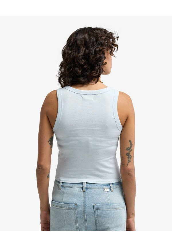 Rerun Camiseta sin mangas Azul Mujer