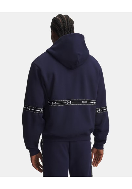 UA Icon Fleece Taped Parte de arriba con cremallera completa para hombre