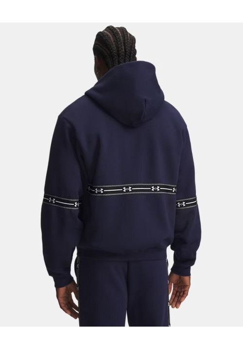 UA Icon Fleece Taped Parte de arriba con cremallera completa para hombre