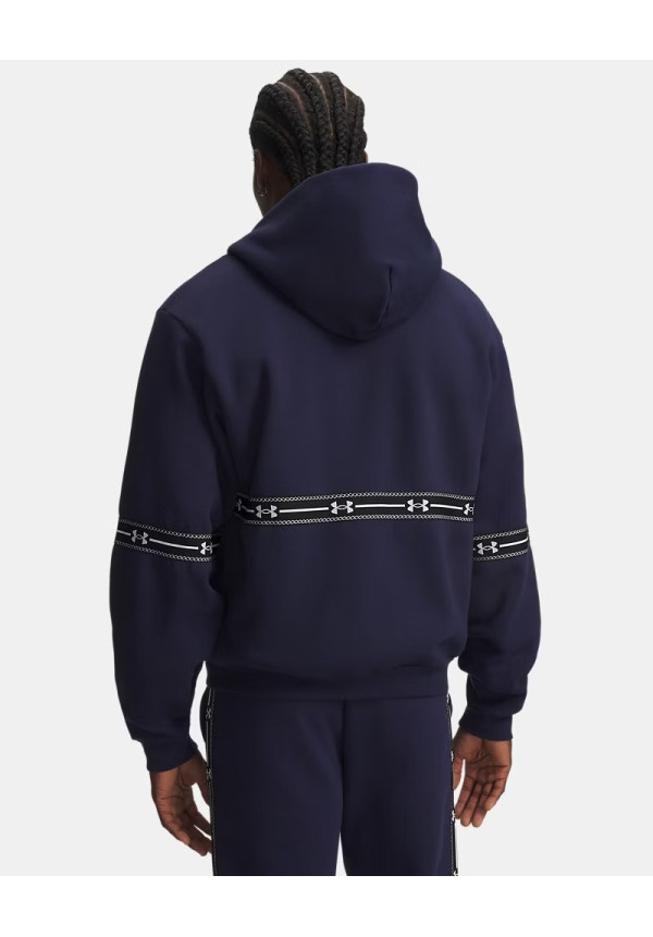 UA Icon Fleece Taped Parte de arriba con cremallera completa para hombre