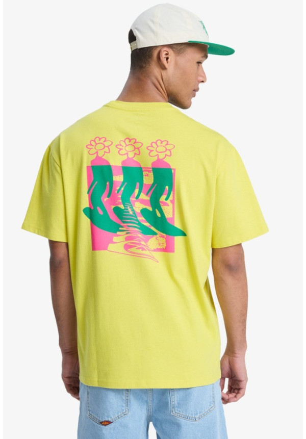 Flowers Surfing - Camiseta de manga corta para hombre