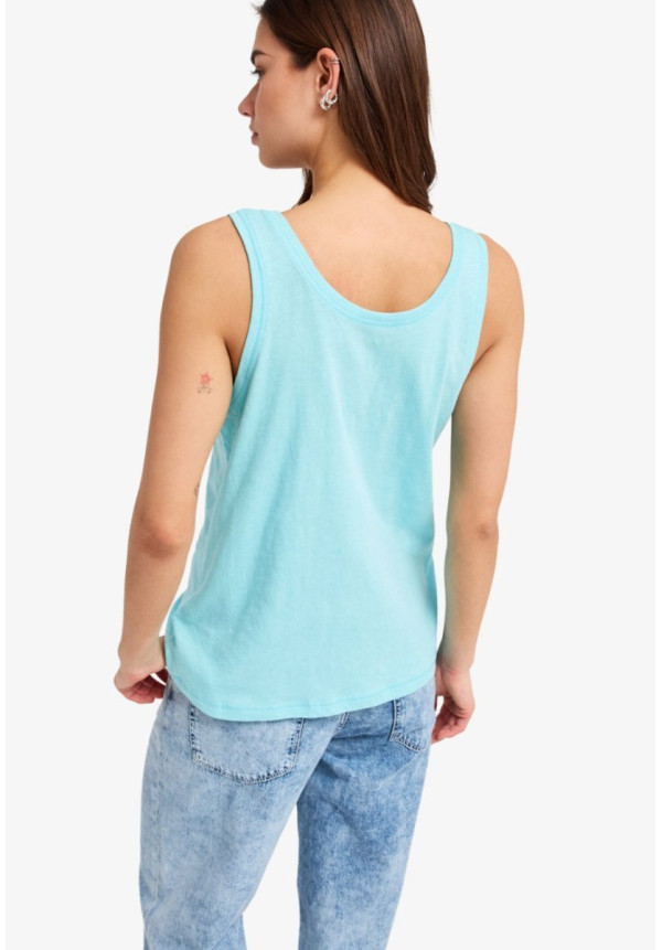 Dream Oasis Camiseta sin mangas Azul Mujer