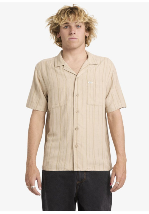 Exotica Stripe - Camisa de manga corta para hombre