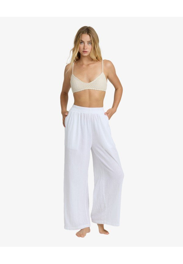 Follow Me Pantalones elásticos Blanco Mujer