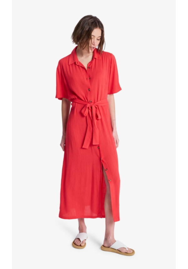 Island Escape Solid - Vestido camisero para mujer