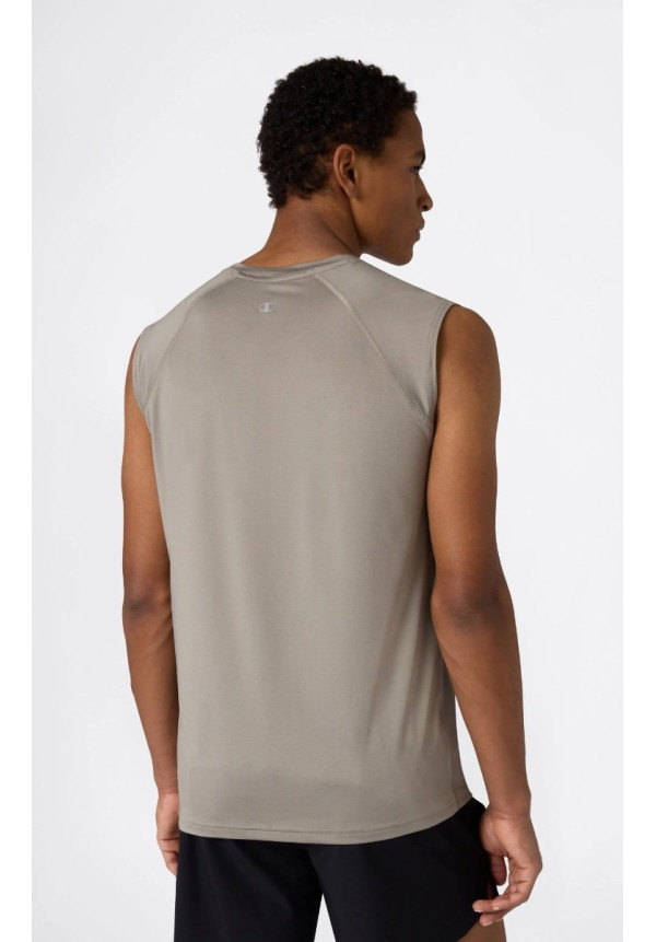 CAMISETA SIN MANGAS DE HOMBRE ATHLETIC FIT ULTRALIGERA GRIS CÁLIDO