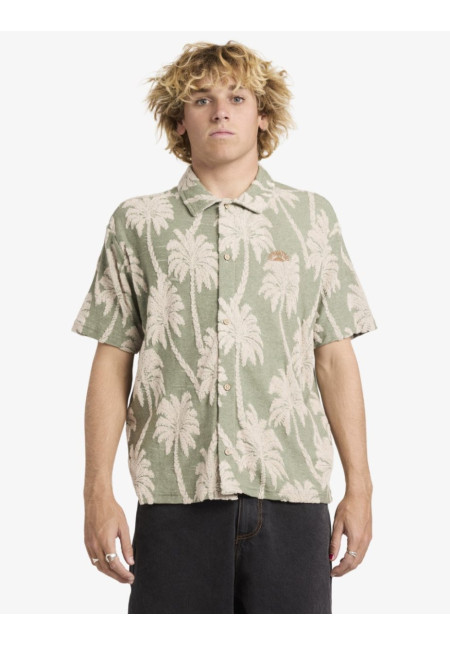 Palm Fall Camiseta de manga corta Azul Hombre