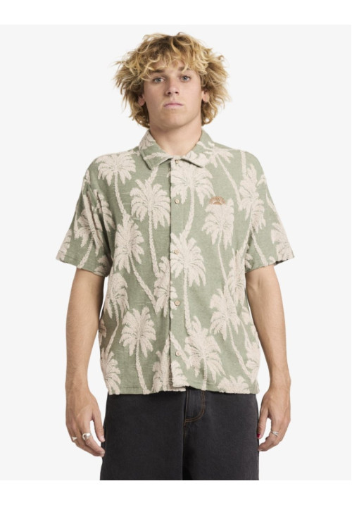 Palm Fall Camiseta de manga corta Azul Hombre