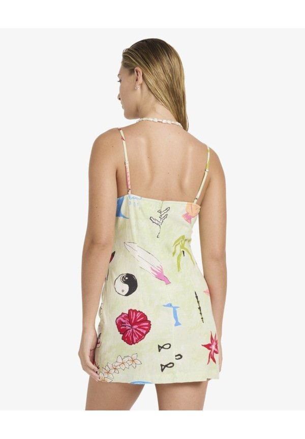 Lottie Hall Byron Minivestido ajustado Verde Mujer