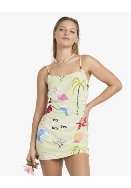 Lottie Hall Byron Minivestido ajustado Verde Mujer