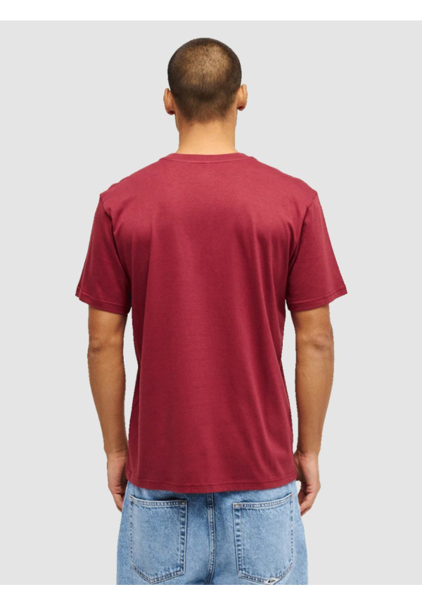 Fineline T‑Shirt in Oxblood Red