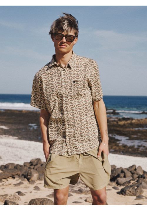 Apero Classic Camisa de Manga Corta Blanco Hombre