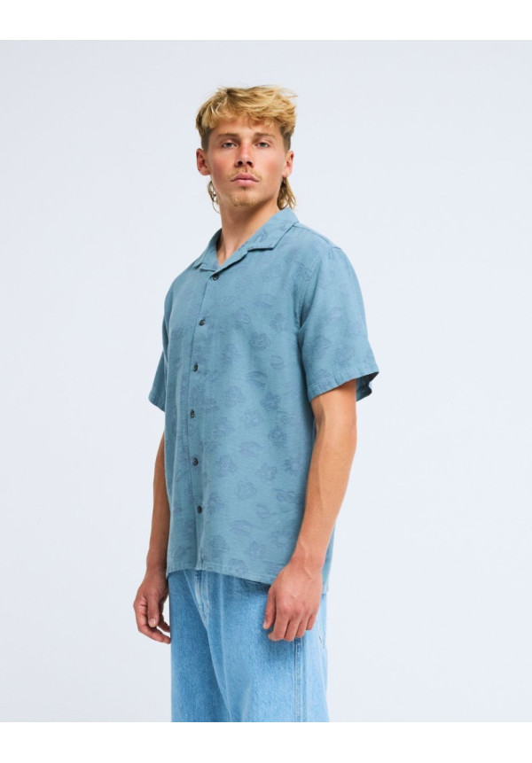 Ty Williams Carry On Camisa de manga corta Azul Hombre
