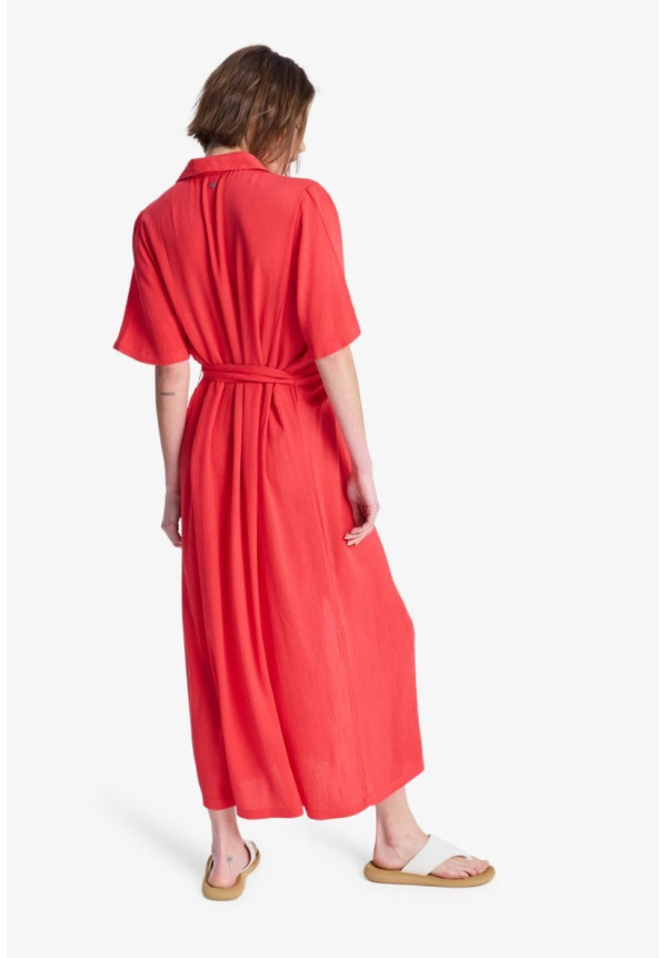 Island Escape Solid - Vestido camisero para mujer