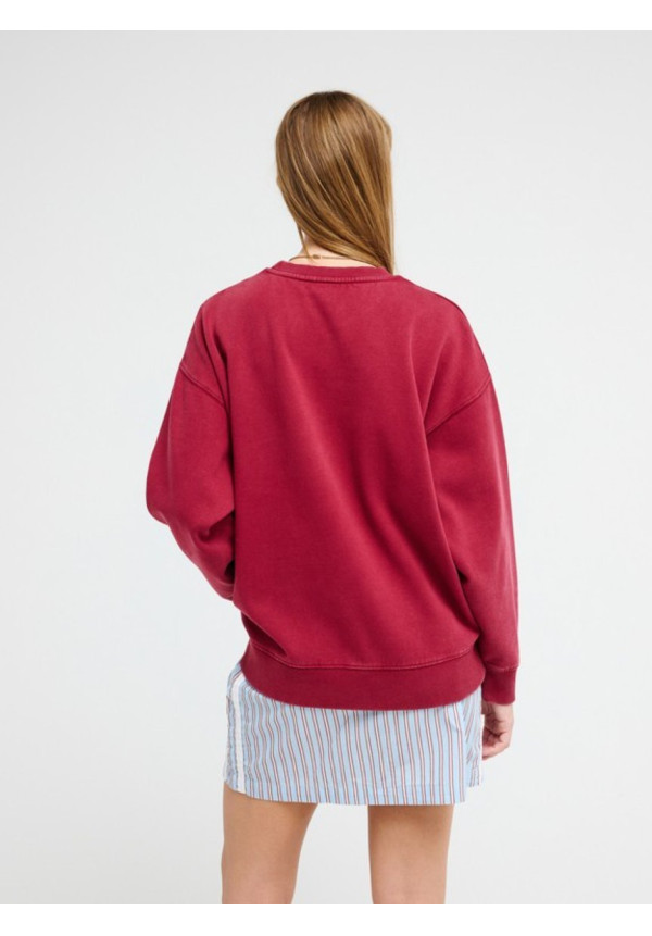 Lineup Sudadera de corte relajado Rojo Mujer