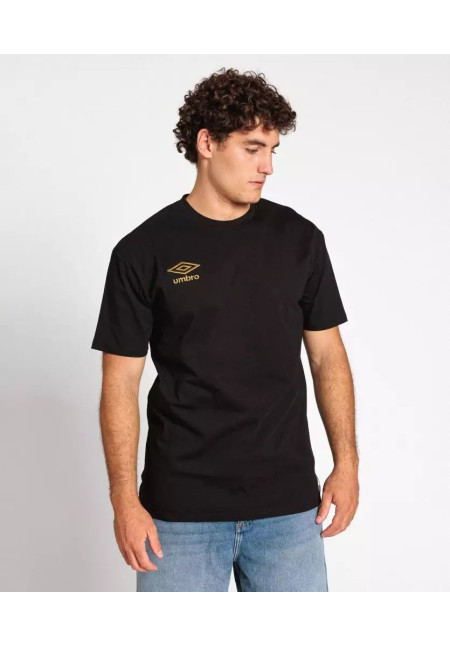 Camiseta Umbro Essentials Tee Black / Dusty Olive