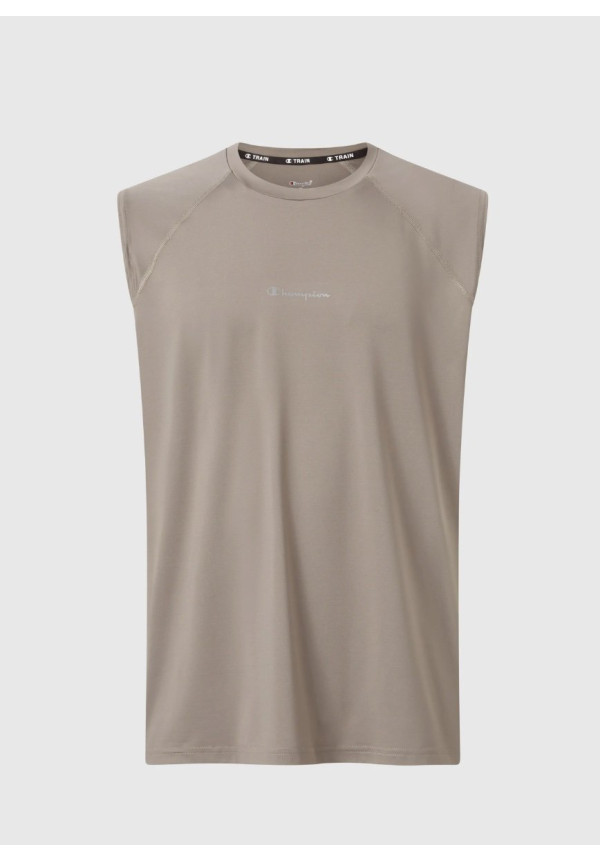 CAMISETA SIN MANGAS DE HOMBRE ATHLETIC FIT ULTRALIGERA GRIS CÁLIDO