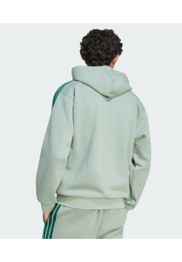 Essentials 3-Stripes Fleece Full-Zip Hoodie