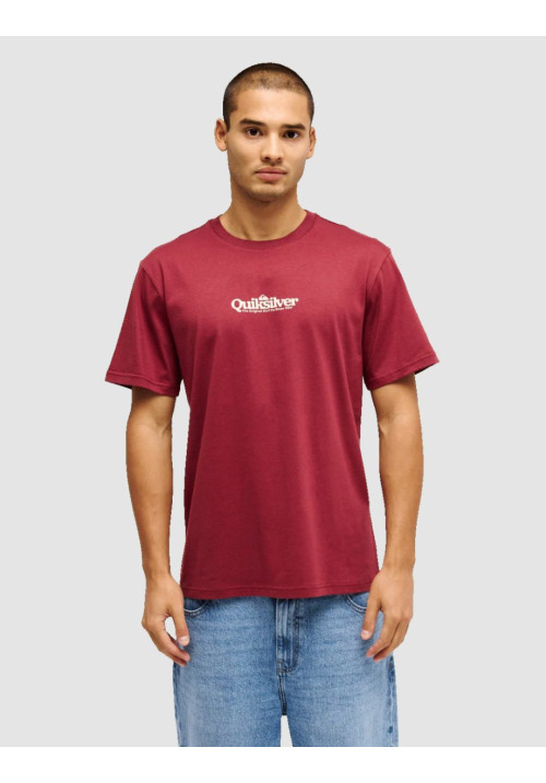 Fineline T‑Shirt in Oxblood Red