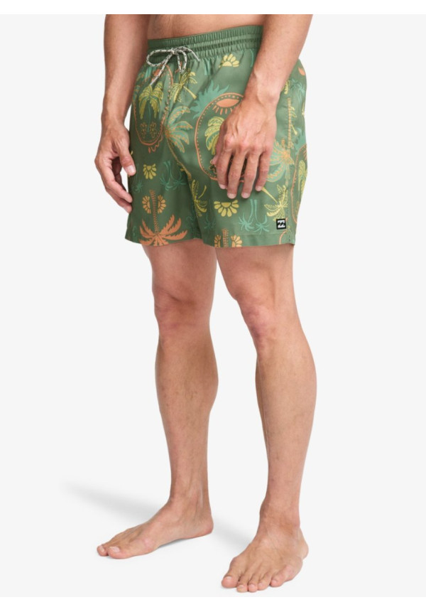 Vacay Layback Short de Natación Verde Hombre