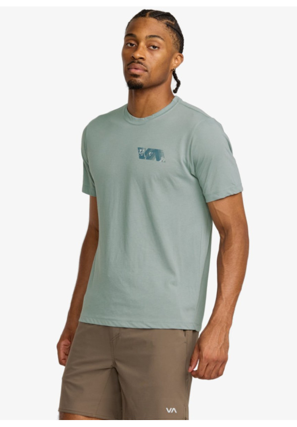 VA Blur Fill Camiseta de manga corta Azul hombre