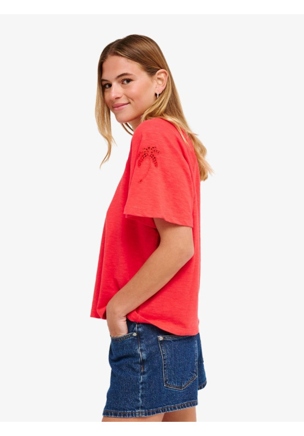 Time For Palm Tree - Camiseta de manga corta para Mujer