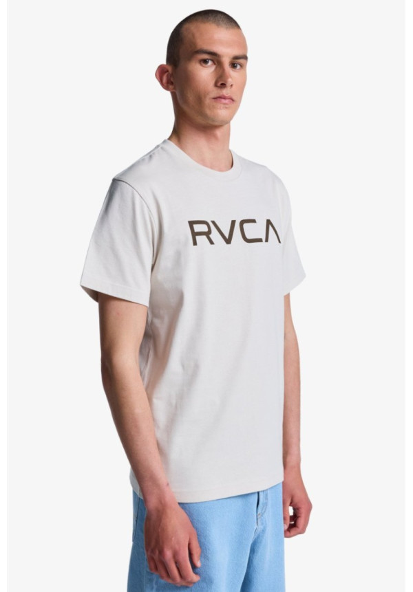 Big RVCA Camiseta de manga corta Beige hombre