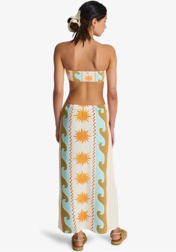 Tides Call Midi - Falda de viscosa para mujer