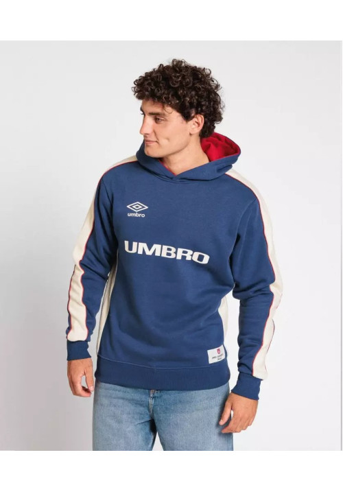 Sudadera Umbro Club de Barrio Hoodie Skipper Blue / Canoli Cream / Raspberry wine
