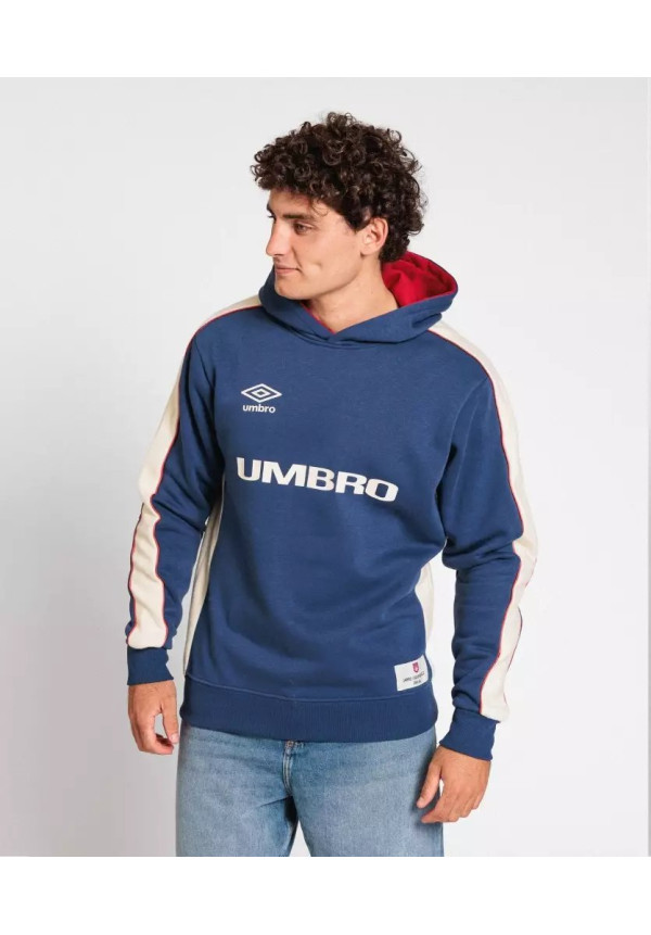 Sudadera Umbro Club de Barrio Hoodie Skipper Blue / Canoli Cream / Raspberry wine