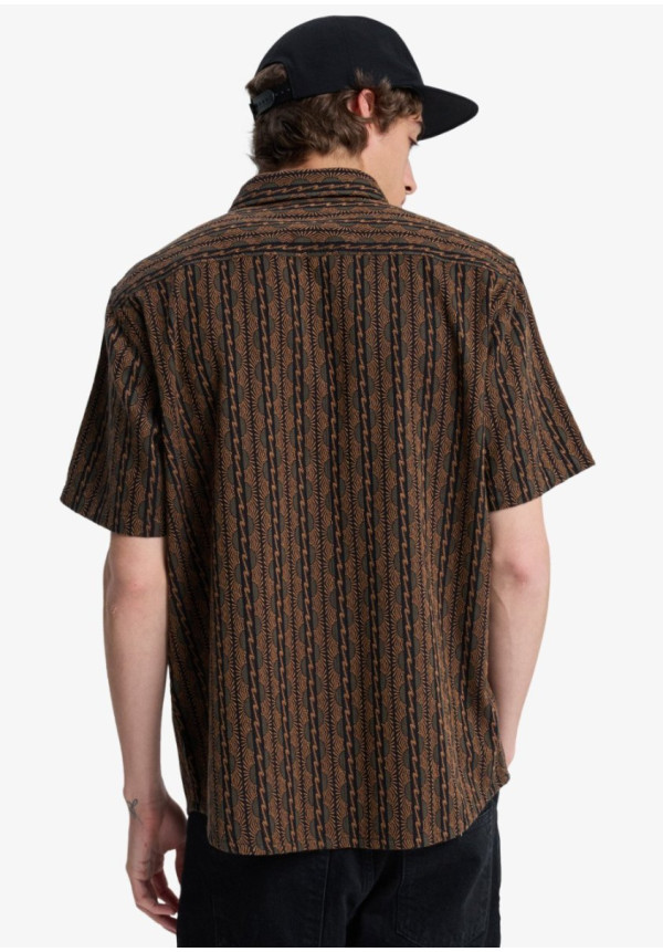 Horizons Camisa de Manga Corta Negro Hombre