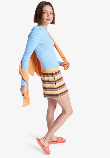Perfect Stripe - Short de felpa con abertura lateral para Mujer