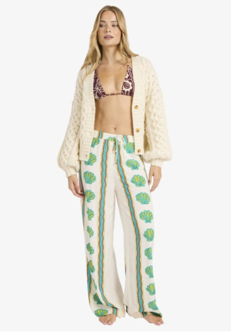 Coastal Crush Pantalones elásticos Blanco Mujer