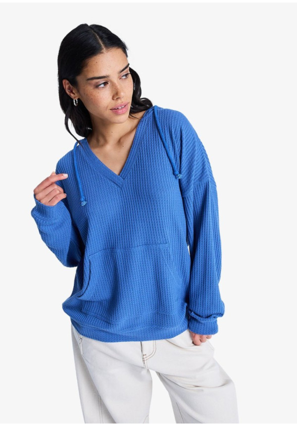 Ocean Drive - Sudadera oversize con capucha para mujer
