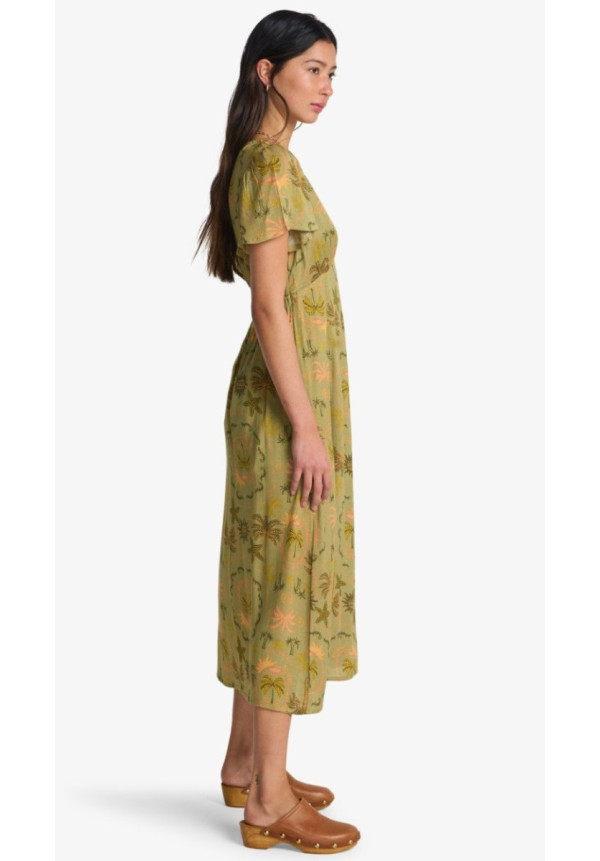 Jet Set Vestido de Longitud Media Verde Mujer