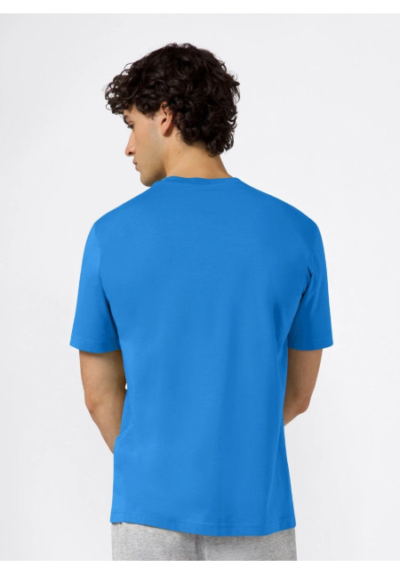 CAMISETA HOMBRE CON PEQUEÑO LOGO BORDADO ICONS AZUL CIELO BRILLANTE