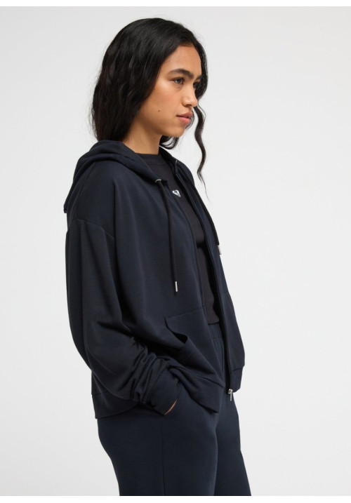 Surfing By Daylight Sudadera con Capucha y Cremallera Negro Mujer