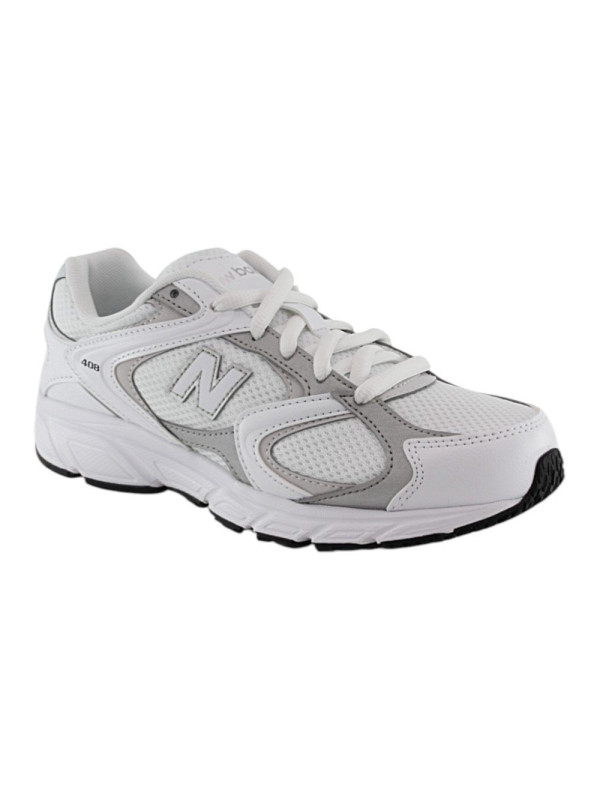 Zapatillas New Balance 408 Blanco-Plata cordón