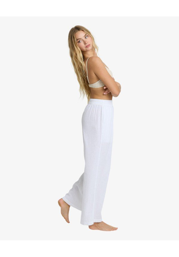 Follow Me Pantalones elásticos Blanco Mujer
