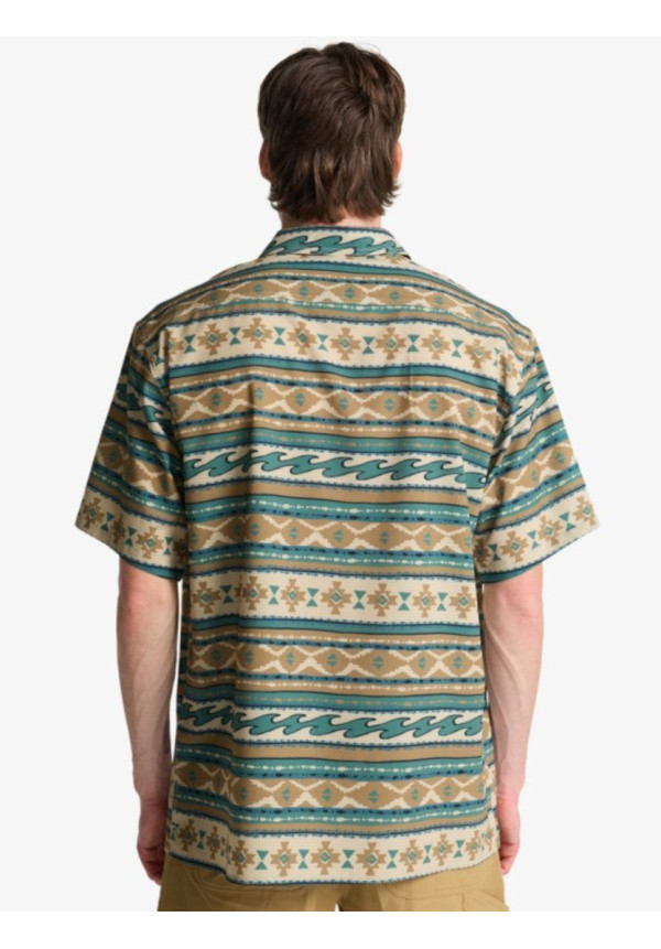 Surftrek Perf Camisa de Manga Corta Beige Hombre