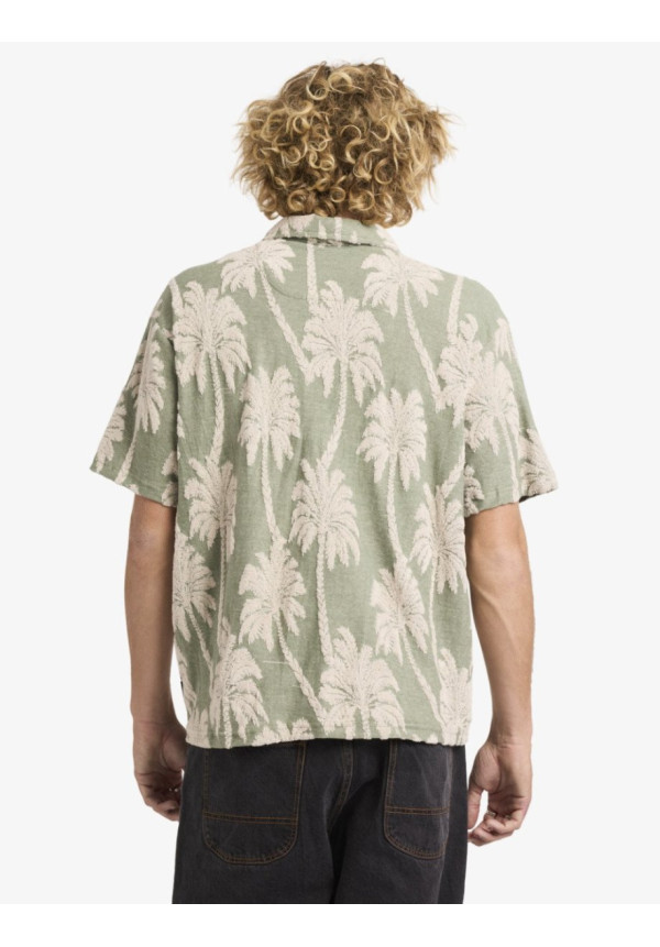 Palm Fall Camiseta de manga corta Azul Hombre
