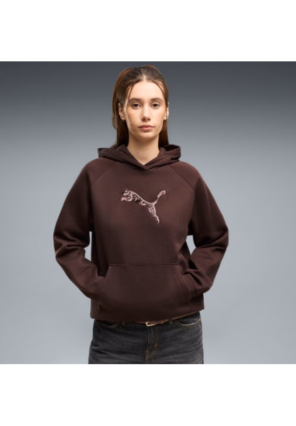 Sudadera con capucha Essentials Sequins para mujer