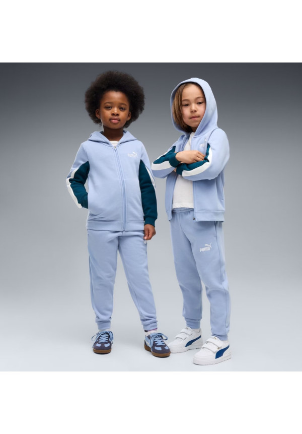 Chándal con capucha Essentials con bloques de color para niños