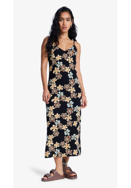 Stay Sunny Vestido con tirantes Negro Mujer