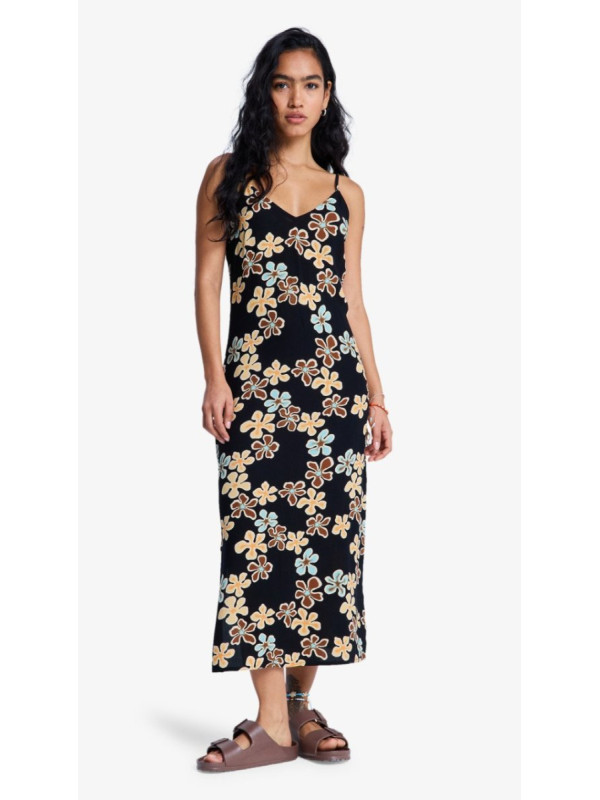 Stay Sunny Vestido con tirantes Negro Mujer