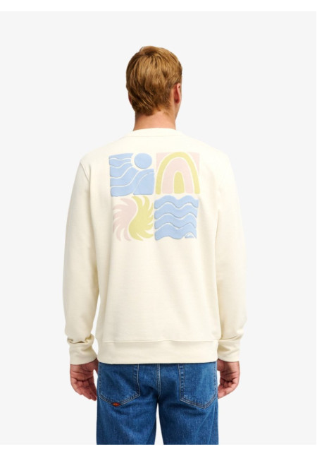 Vibes Sudadera de cuello redondo Blanco Hombre